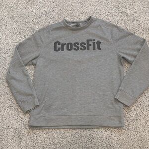 NOBULL Men's Gray Crewneck Sweatshirt, size large